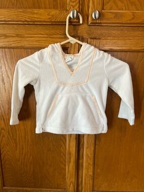 J Crew Crewcuts White Terry Hoodie Swim Cover